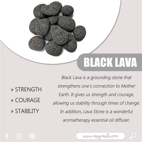 VOLCANIC BLACK LAVA STONE MEANINGS | Lava stone, Lava stone jewelry, Crystal healing stones