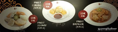 Selalu diperbarui! Menu Siomay Batagor Jakarta, Mulyorejo, Surabaya