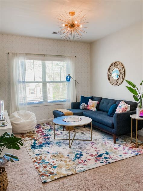 the living room is clean and ready for us to use in its new owner's home