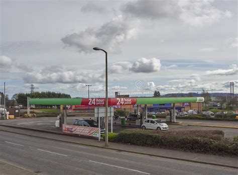 Dundee, Scotland-23rd March 2019: Asda Petrol Station at the Dundee Westway Retail Park ...