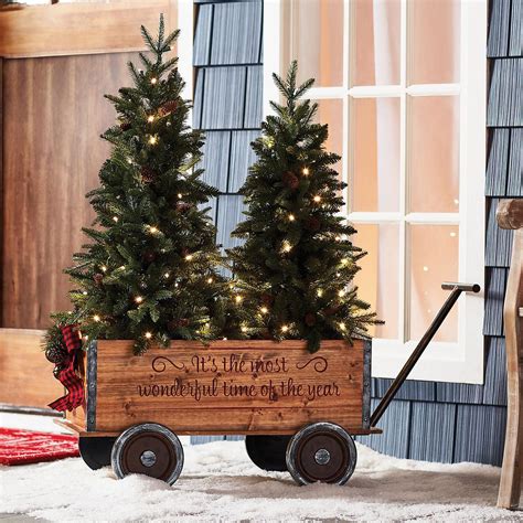 Member's Mark Vintage Wagon and Trees (Flocked) - Sam's Club | Indoor ...