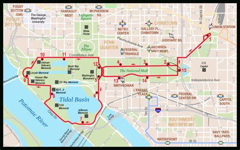 Printable National Mall Map | Printable Map of The United States