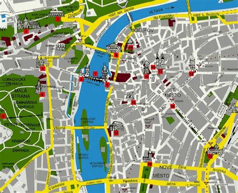 Prague centre mini map | Prague map, Czech republic travel, Prague city