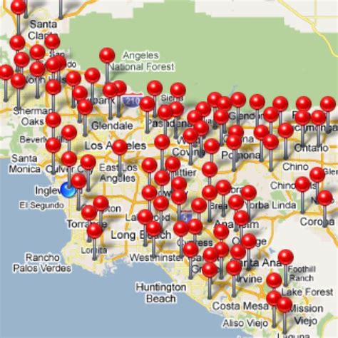 In N Out locations in Southern CA