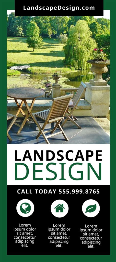 Residential Landscape Design Flyer Template | MyCreativeShop