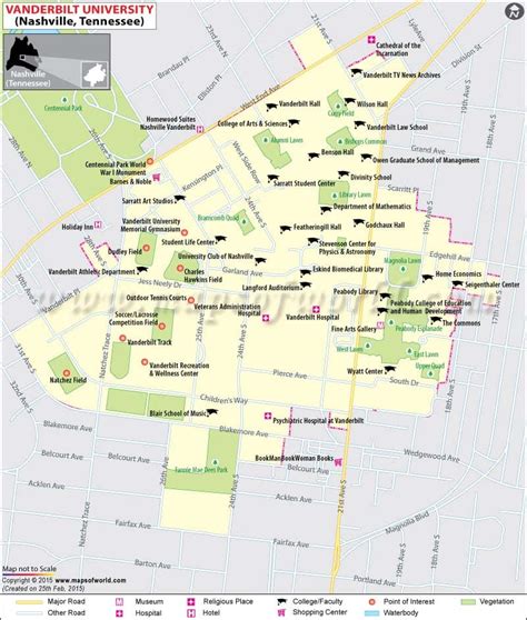 Vanderbilt University Map | Where is Vanderbilt University