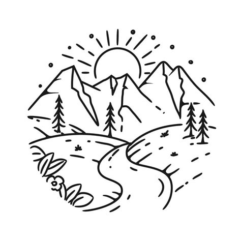 simple mountain path drawing - Google Search | Mountain drawing simple, Mountain drawing, Easy ...