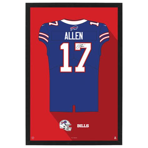 Buffalo BillsJosh Allen Jersey Print - For The Deep Rooted Fan! – Sporticulture