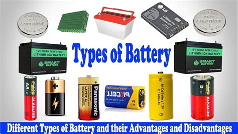 Types of Battery │ Different Types of Battery │ Classification of ...