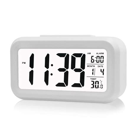 TSV Alarm Clock for Bedroom - Bedside Digital Alarm Clock Kids - Loud Dual Snooze Alarm Clock ...