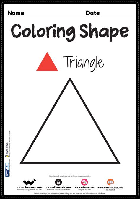 Funny 2D Triangle Worksheet by preschoolplanet worksheets library - Worksheets Library