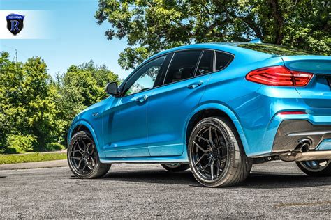 Stylish Thing: Custom Painted Blue BMW X4 on Rohana Wheels — CARiD.com Gallery