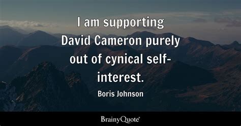 Boris Johnson - I am supporting David Cameron purely out...