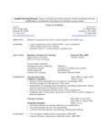 2024 Nursing Resume Template - Fillable, Printable PDF & Forms | Handypdf