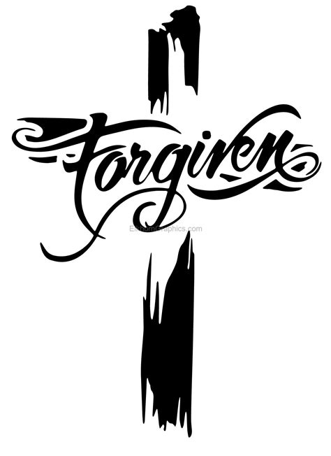 Car Stickers and Decals :: Religious Stickers :: Cross Stickers :: Cross Forgiven Sticker