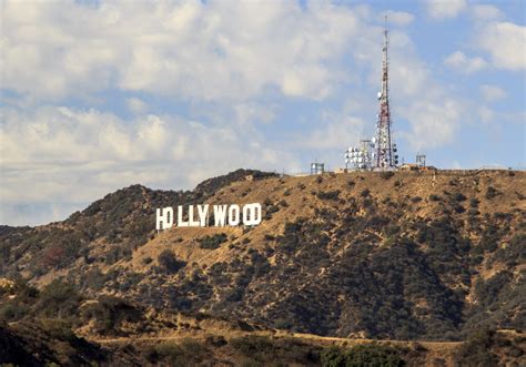Free Images : sea, mountain, vintage, hill, travel, hollywood, sign, tower, symbol, america ...