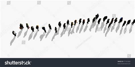 People Standing Line Stock Illustration 77191069 - Shutterstock