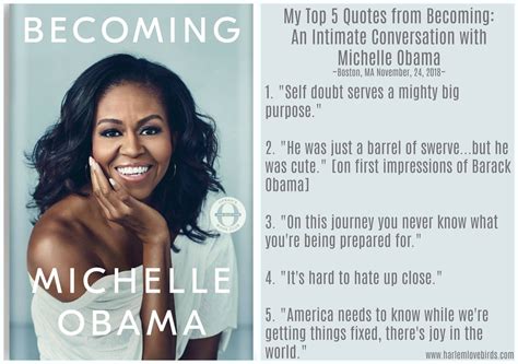 Harlem Lovebirds: My Top 5 Quotes from Becoming: An Intimate Conversation with Michelle Obama