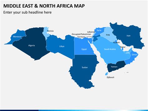 Middle East and North Africa (MENA) Map for PowerPoint and Google Slides - PPT Slides