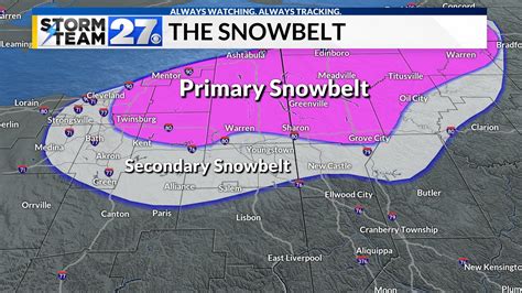 Ohio Snow Belt Map