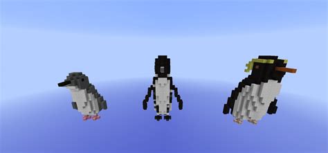 Giant penguin statues [scale 50:1] Minecraft Map