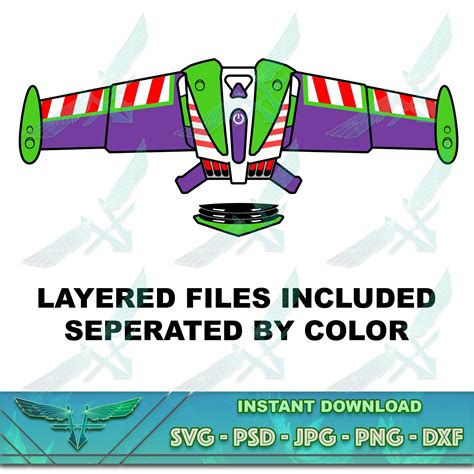 Printable Buzz Lightyear Wings Template