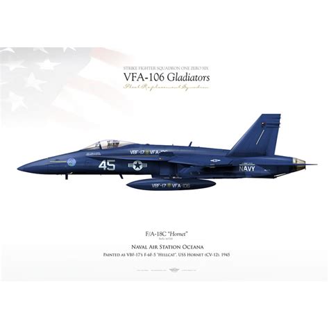 F/A-18C VFA-106 "Gladiators" JP-1096 - Aviationgraphic