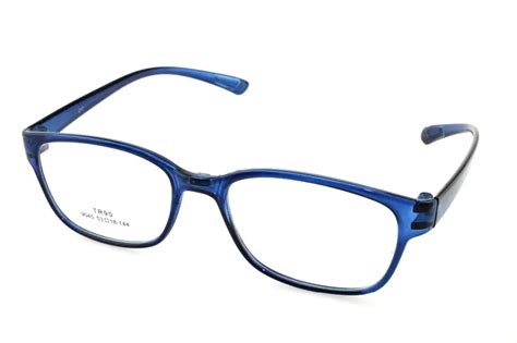 Designer Large Blue Eyeglasses Frame Full Rim Optical Custom Made Prescription Myopia Glasses ...