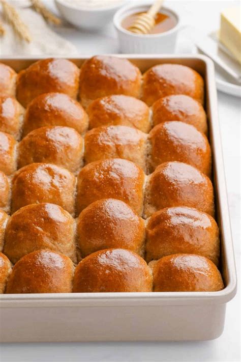 Whole Wheat Rolls (soft and ultra fluffy!) - Texanerin Baking