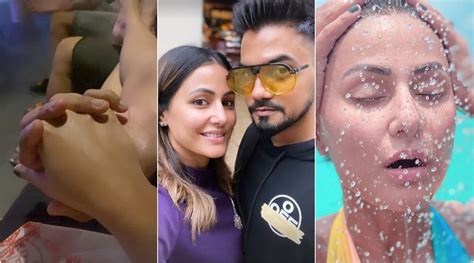 Hina Khan holidays with boyfriend Rocky Jaiswal in Maldives, see her gorgeous photos and videos ...