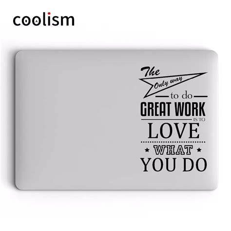 Motivational Quote Laptop Sticker for Apple MacBook Decal Pro Air Retina 11 12 13 15 inch for ...