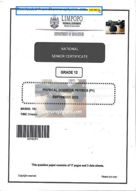 Limpopo-Physical-Science-Grade-12-SEPT-2022-P1-and-Memo - CIR 211 - Studocu