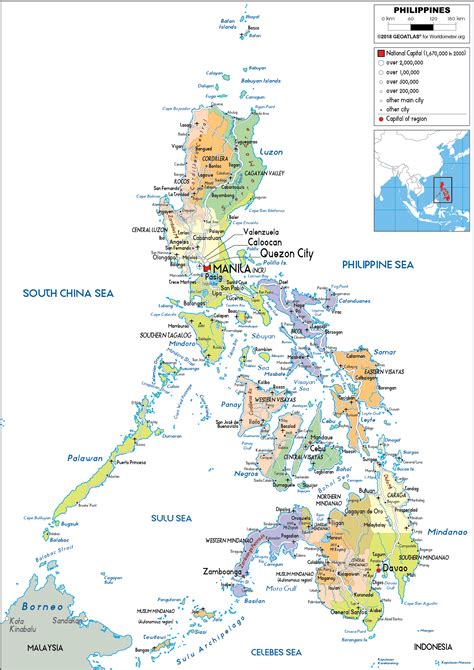 Philippines Political Map Provinces