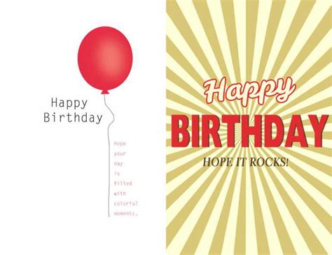 Birthday Card Publisher Template