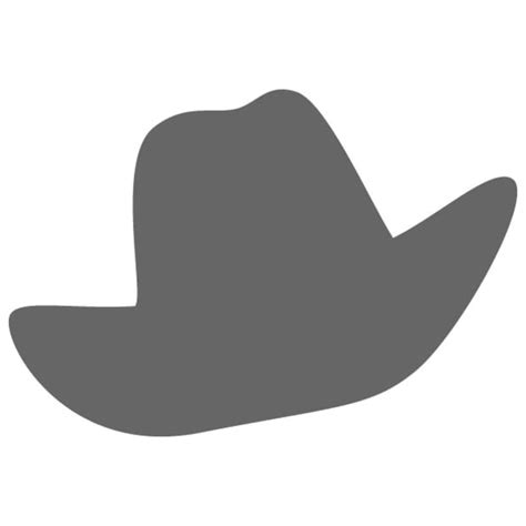 Cattleman Cowboy Hat Stencil | Craftcuts.com