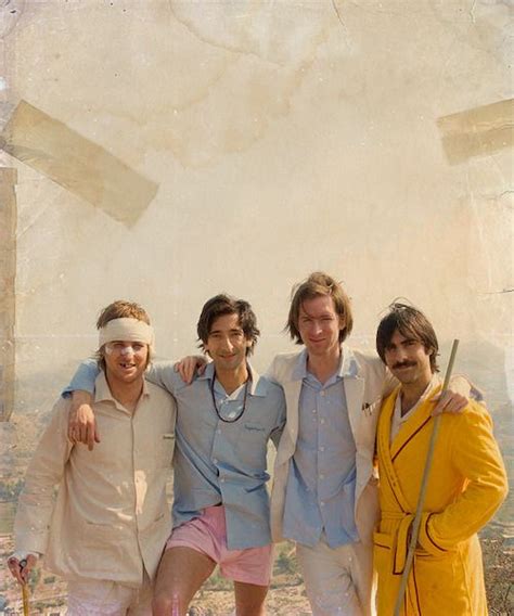 Owen Wilson, Adrien Brody, Wes Anderson & Jason Schwartzman for The Darjeeling Limited | Wes ...