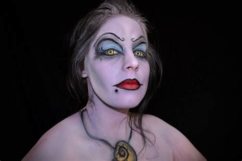 Ursula Cosplay Makeup from “The Little Mermaid.” Painted by Ally Kara. #thelittlemermaid https ...