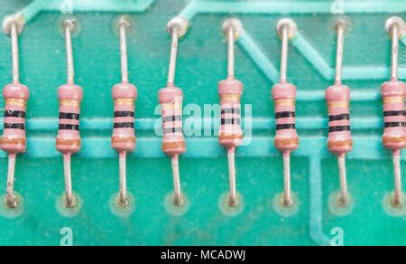 Resistors on Circuit Board Stock Photo: 8697967 - Alamy