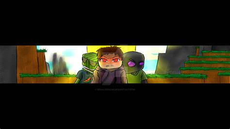 youtube banner template minecraft