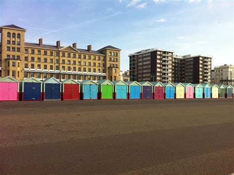 Brighton colourful beach huts | Beach hut, Brighton and hove, Brighton