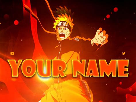 Make Naruto banner online free