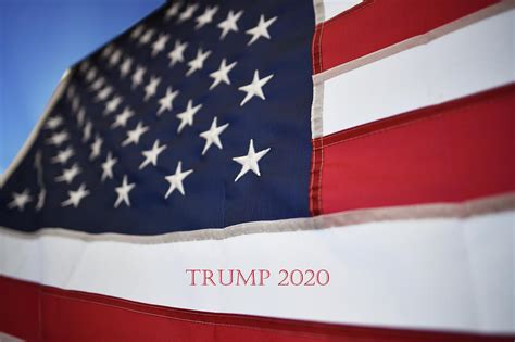 US Flag Trump 2020 Red Photograph by Laura Fasulo - Fine Art America