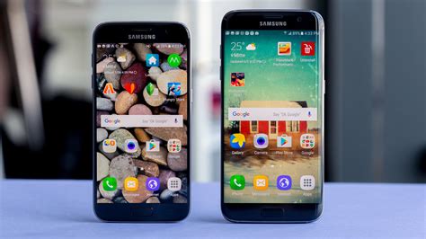 Samsung Galaxy S7 vs Galaxy S7 Edge comparison