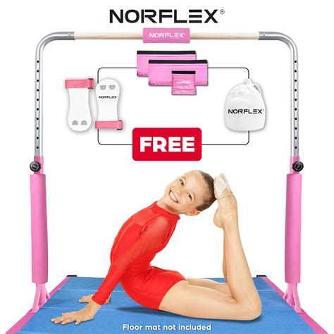 Gymnastics Horizontal Bar Training Kids Expandable Gymnast Home Kip Bar ...