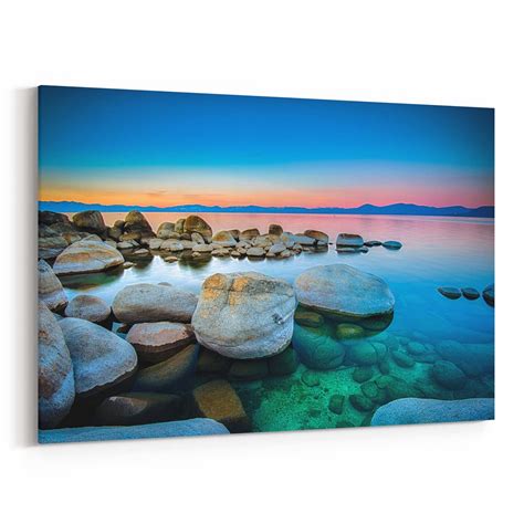 Lake Tahoe Wall Art Canvas Lake Tahoe Canvas Print Multiple | Etsy