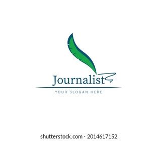 Journalist Logo Design Concept Resume Coach Stock Vector (Royalty Free ...