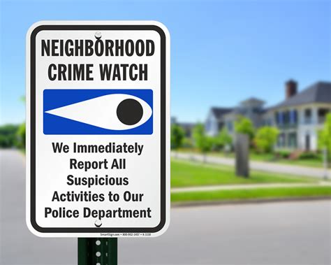 Neighborhood Crime Watch Signs