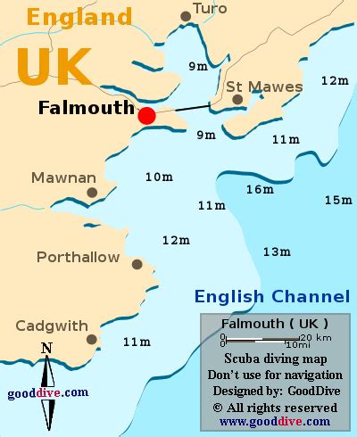 Falmouth map - GoodDive.com