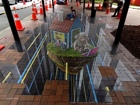 3d street art in Dunedin New Zealand