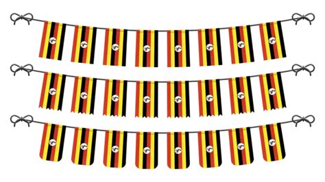 Uganda National Flag Isolated Transparent Design, National Flag, Pregnant Flag, Hanging Flag PNG ...